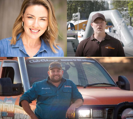 New Way Media’s expert male and female TV hosts presenting caravan and 4WD lifestyle content on location